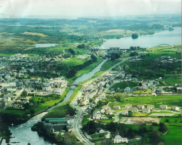 Aerial view of Ballyshannon - 83K