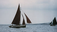 Galway Hooker - a single-masted Irish sailing ship